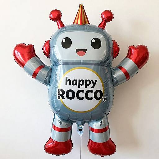 Cheerful Giant Robot Foil Balloon
