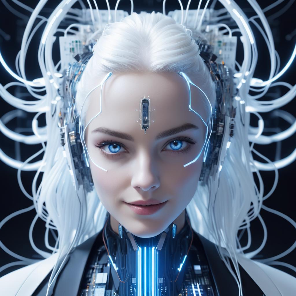 Stunning Cybernetic Entity Portrait Art