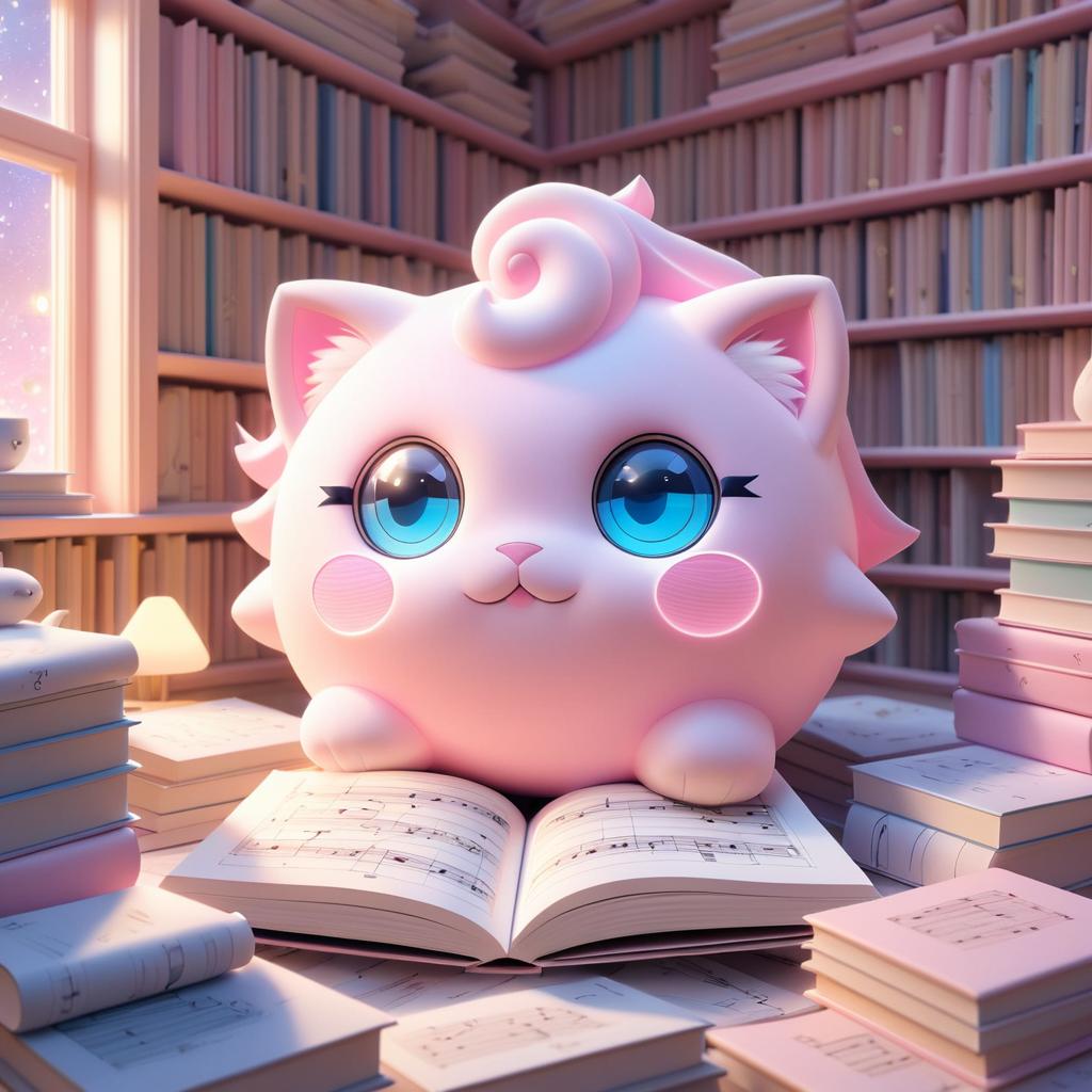 Dreamy Jigglypuff in a Cozy Room