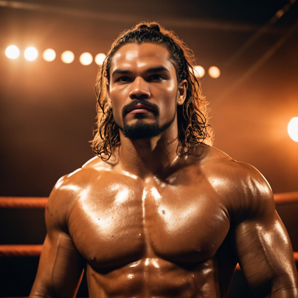 Cinematic Muay Thai Portrait of Jason Momoa