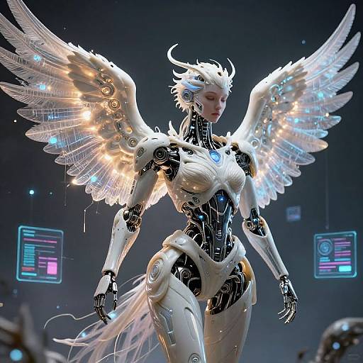 AI Angel Creator with Light Wings
