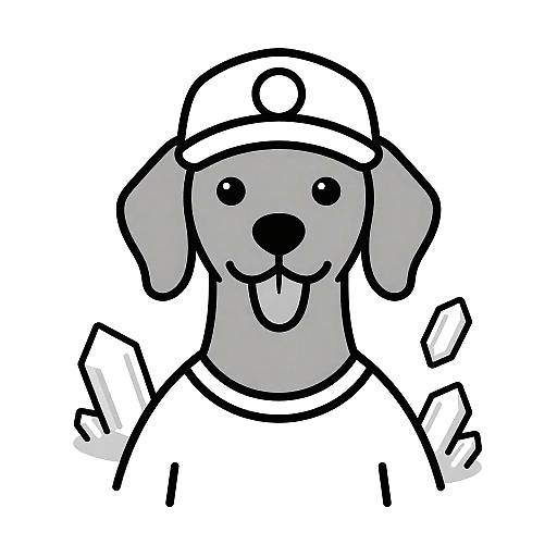 Kawaii Vizsla Geologist T-Shirt Design