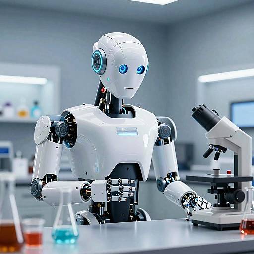 Robot Chemist in Laboratory