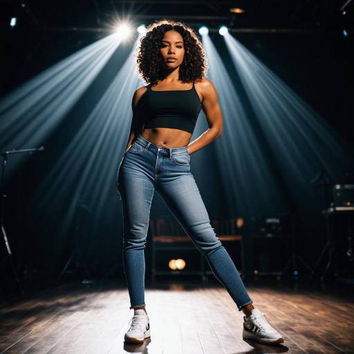 Confident Female in Stylish Athletic Outfit
