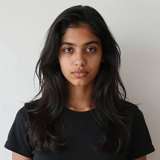 Portrait of a Young Woman in Black