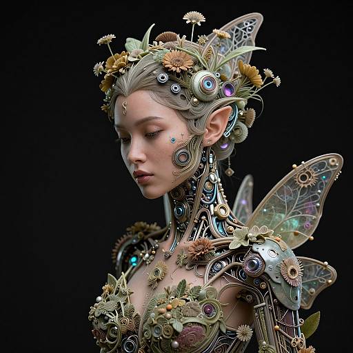 Cybernetic Botanical Biomechanical Dryad