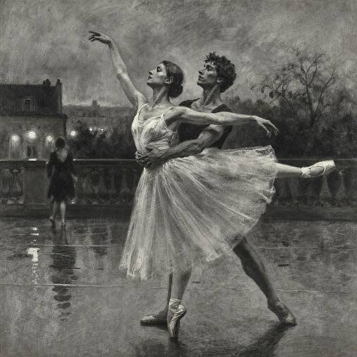 Twilight Pas de Deux in Charcoal