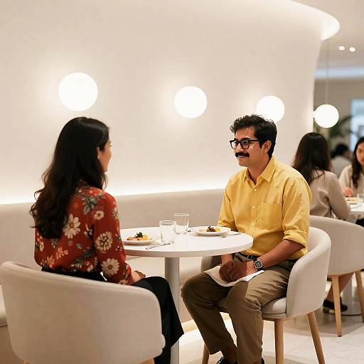 Stylish Dining Experience in Modern Restaurant