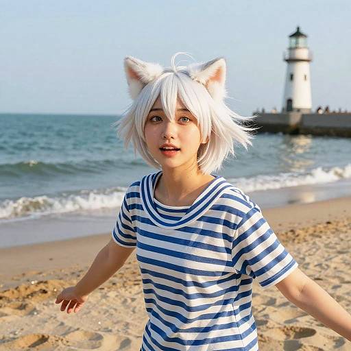 Charming Nautical Portrait by the Sea