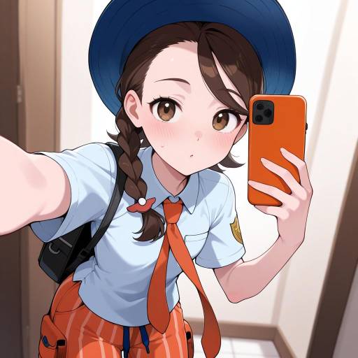 Juliana's Cute School Selfie in Uniform