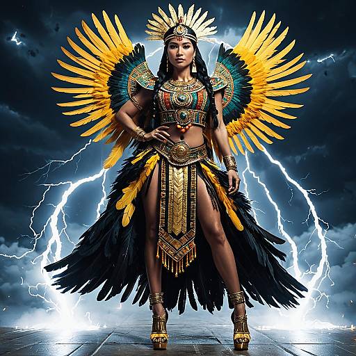 Mayan Celestial Priestess of Lightning