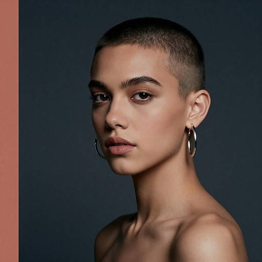 Regal Nonbinary Mural Editorial Portrait