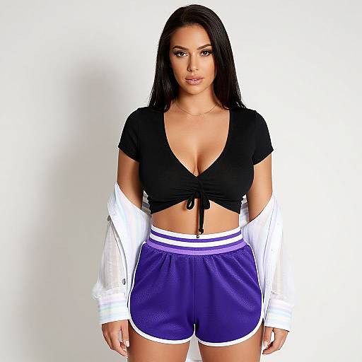 Sporty Casual Woman in Stylish Outfit