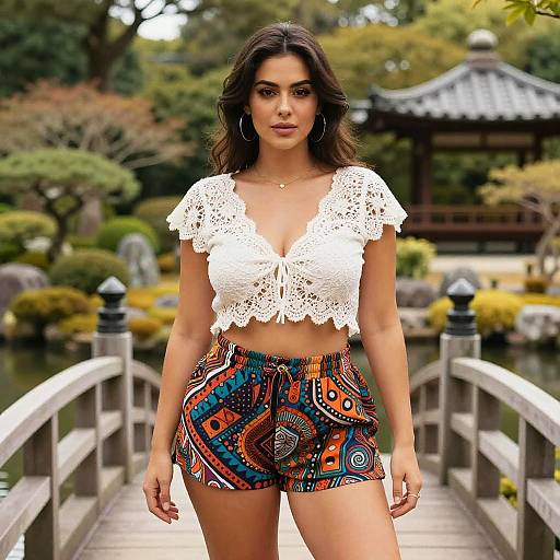 Bohemian Pear-Shape in Japanese Garden