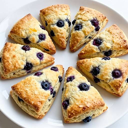 Golden-Brown Lemon Blueberry Scones