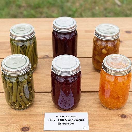 Colorful Preserved Goods Display