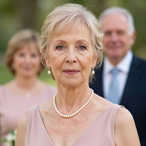 Elegant Older Woman at Wedding