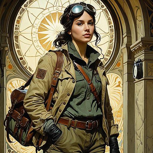 Gothic Explorer in Photorealistic Detail