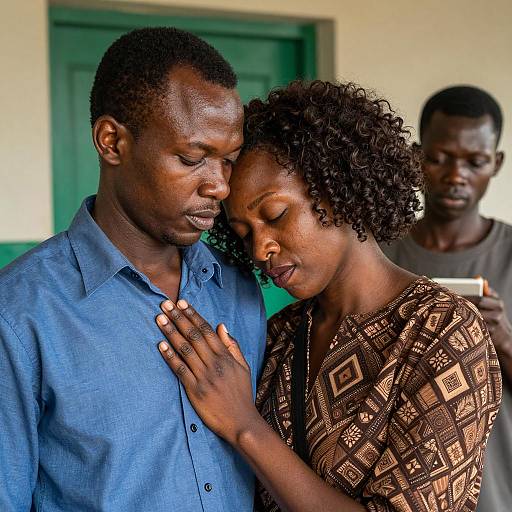 Candid Moment: Diverse African American Trio