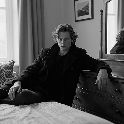 Moody Black and White Portrait Photography