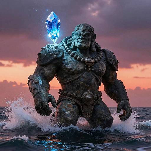 Giant Stone Golem at Crimson Dawn