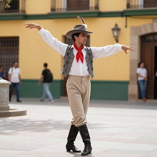 Vibrant Spanish Flamenco Street Performance