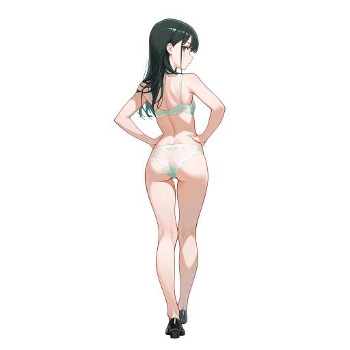 Elegant Young Woman in Lingerie Pose Elegant Young Woman in Lingerie Pose