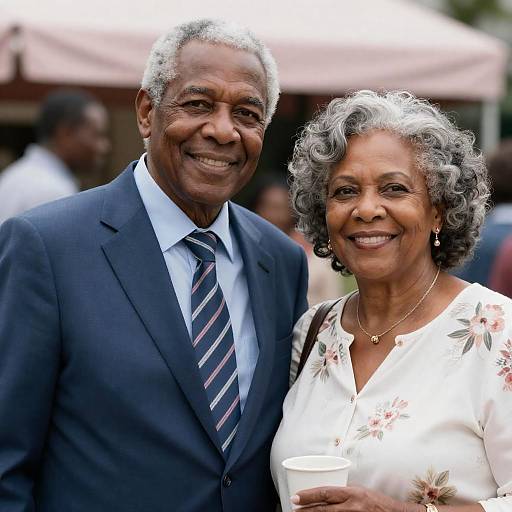 Joyful Older Couple Embracing Love