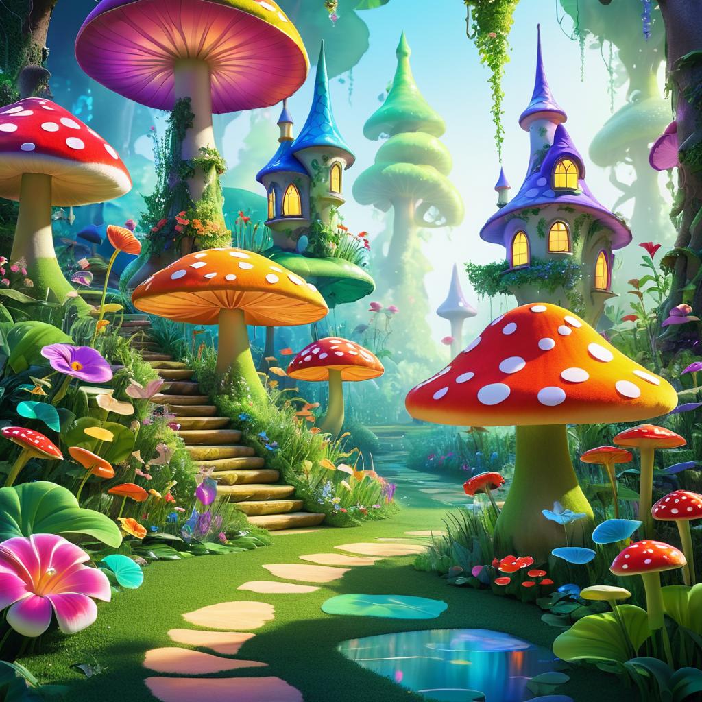 Charming Enchanted Glade Illustration