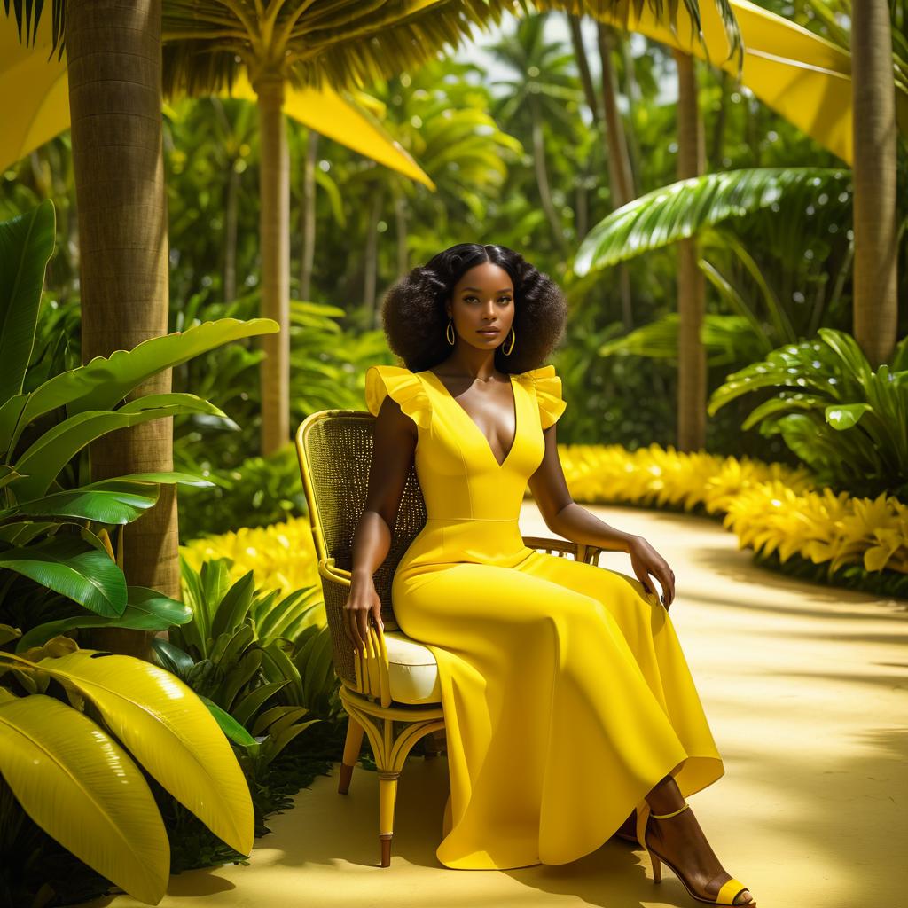 Surreal Portrait of a Tropical Goddess