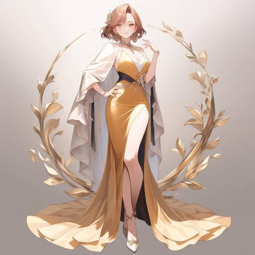 Charming Elegant Woman in Cocktail Dress