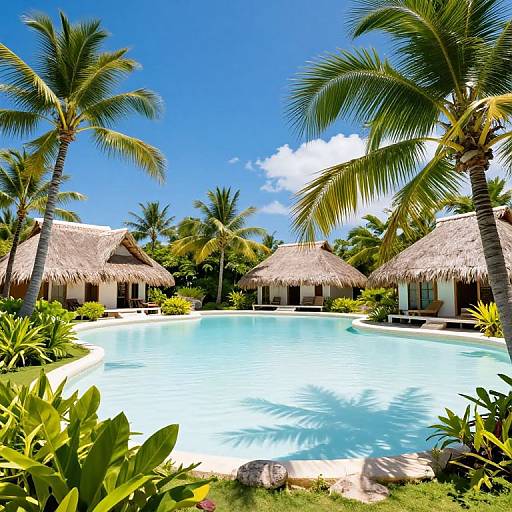 Serene Tropical Oasis with Saltwater Pool