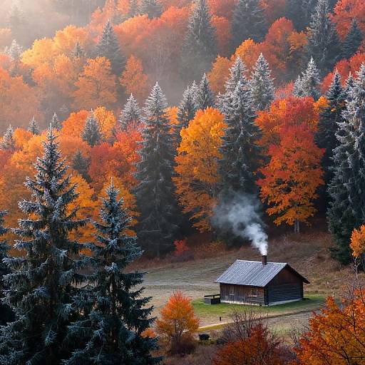 Autumn Tiaga Biome Panoramic View