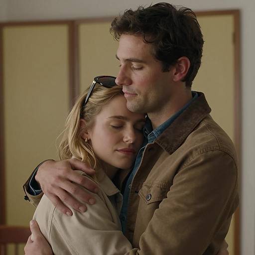 Tender Embrace in Cozy Setting