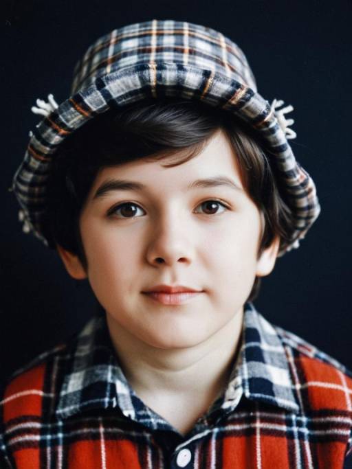 Close-Up of a Plaid Munchkin Costume
