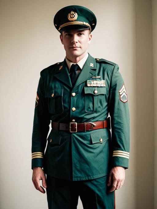 Man in Sergeant Doyle Military Costume