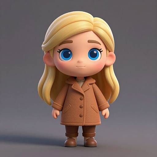 Cute Blonde Girl Cartoon HDri