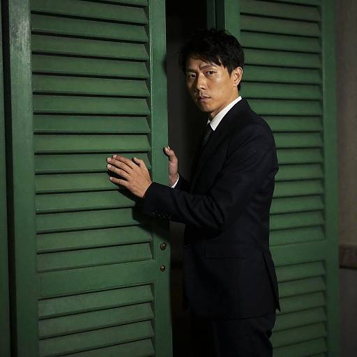 Moody Portrait of Man in Dark Suit