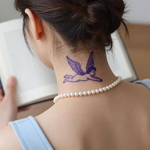 Whimsical Tattoo Portrait of a Woman