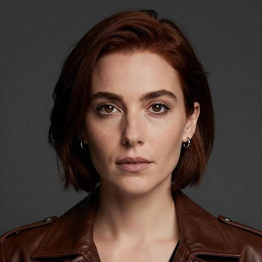 Close-Up of a Woman with Red Hair