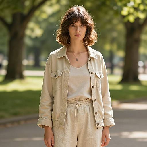 Confident Woman with Soft Undercut Hairstyle