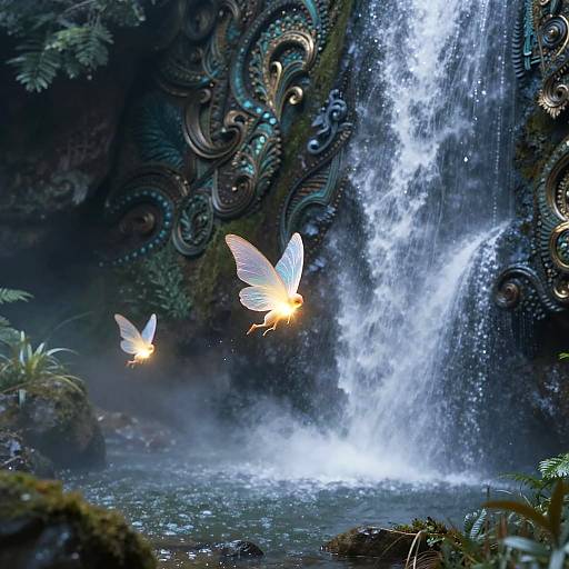 Luminous Pixs by Enchanted Waterfall