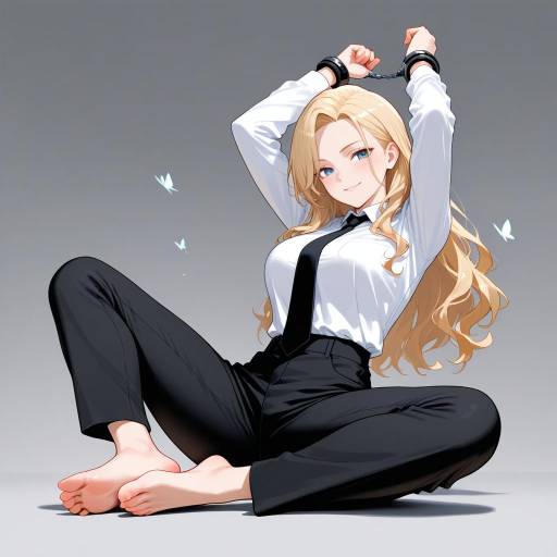 Mysterious Girl in Chains and Cuffs Mysterious Girl in Chains and Cuffs