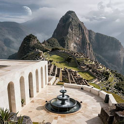 Futuristic Megalithic Cityscape