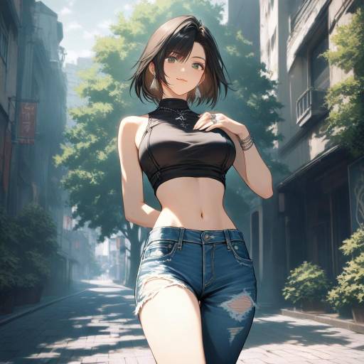 Final Fantasy VII Inspired Girl in Denim