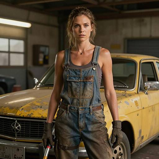Post-Apocalyptic Female Mechanic Photo
