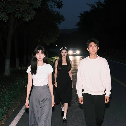 Mysterious Nighttime Road Encounter