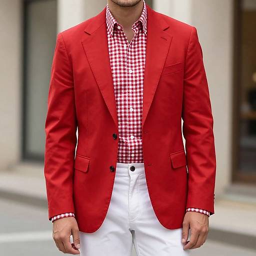 Red and White Classic Outfit