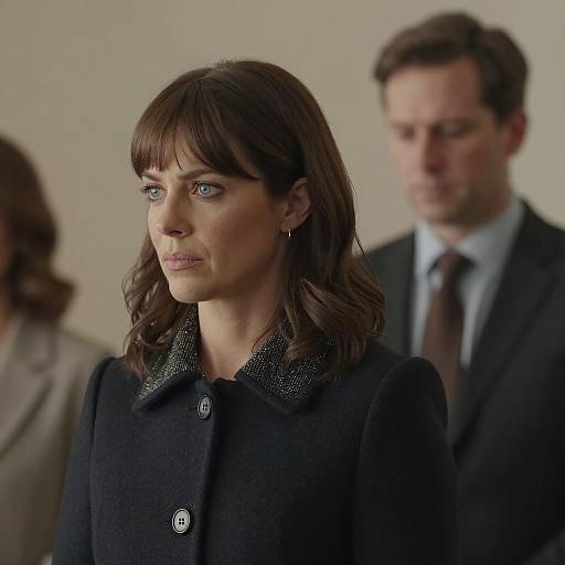 Elegant Portrait of a Serious Woman