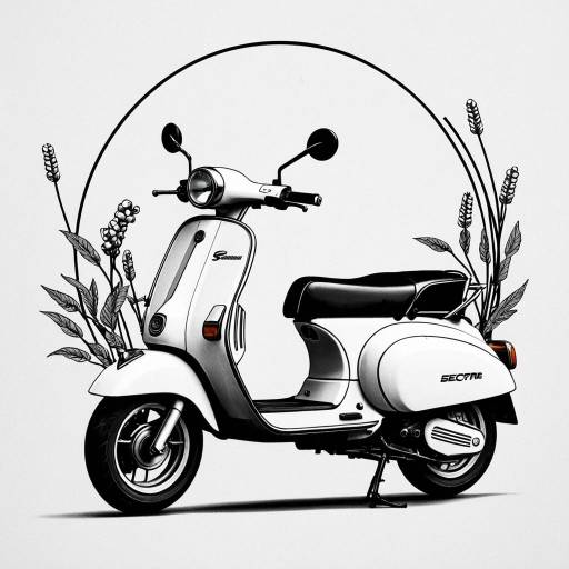 Elegant Minimalist Electric Scooter Logo